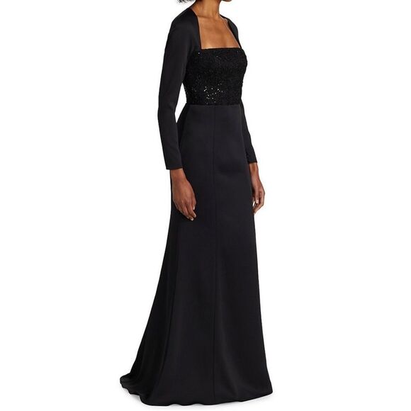 Amsale Stretch crepe gown size 10 - Picture 5 of 13